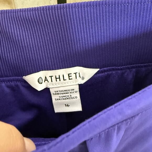 ATHLETA Women's PLUS Size 16 NWT Brooklyn Lined Pant Noble Blue Athletic Jogger - Picture 12 of 16